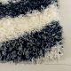 Handcrafted Black Shaggy Bedroom Rug